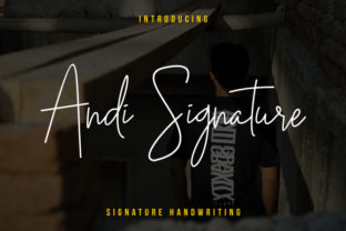 Andi Font: A Handwritten Typeface for Crafters and Product Makers
