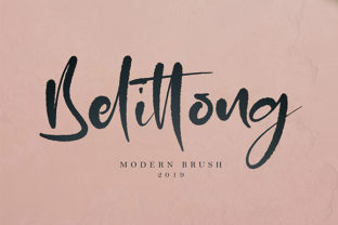 Belittong: A Handwritten Font with Swashes for Crafters