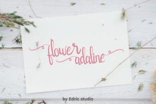 Flower Adaline: A Delicate Handwritten Font for Branding