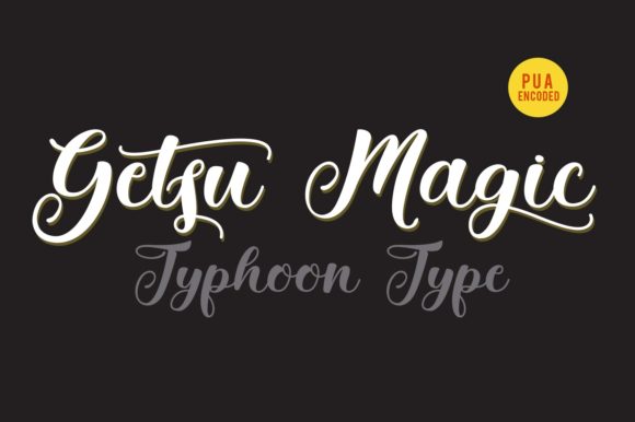 Getsu Magic: A Bold Handwritten Font for Handmade Brands