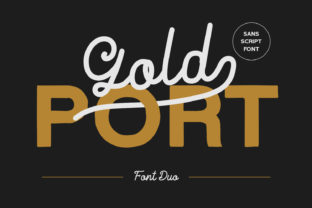 Gold Port: A Handcrafted Font Duo for Small Business Branding