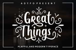 Great Things Font: Perfect for Handmade Sellers and Crafters
