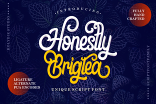 Honestly Brigtea: A Handwritten Font That Brings Playful Energy to Branding