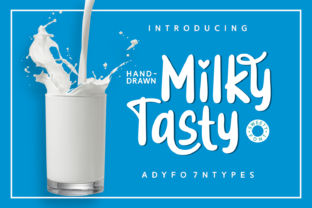 Milky Tasty Font: A Whimsical Handwritten Typeface for Web Design