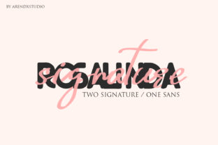 Rosalinda Trio: A Versatile Font Set for Handmade Products and Craft Designs