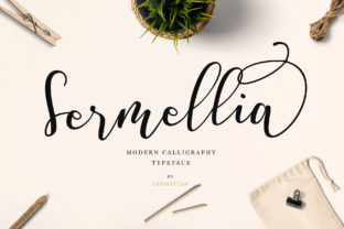 Sermellia: A Handwritten Font for Crafters and Product Creators
